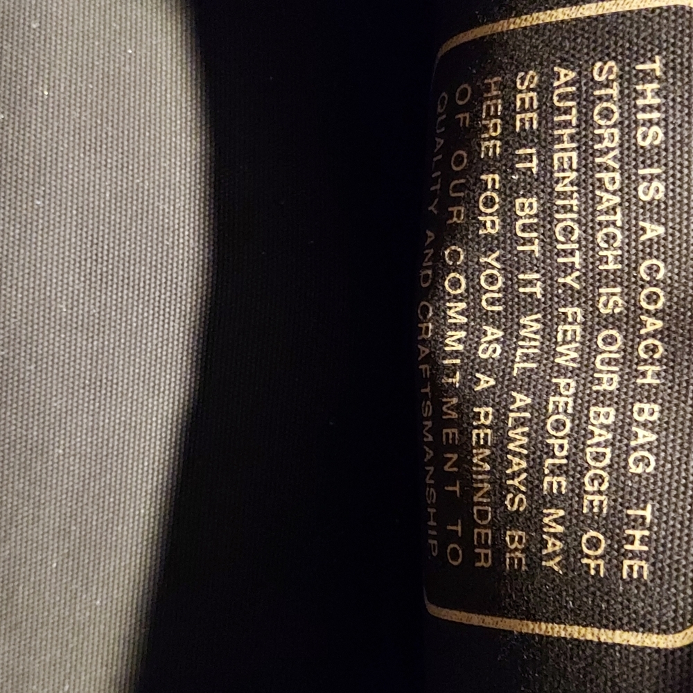 Coach Laptop Black Tote with Gold Logo - Picture 4 of 7
